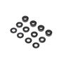 M3 Caster Block Aluminum Washer Set, Black (4)