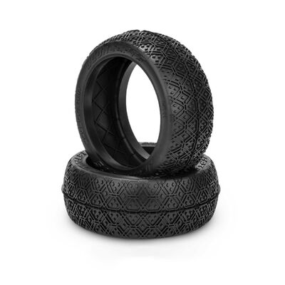 1/8 Double Bar 83mm Buggy Tires with Inserts, Green Compound (2) 1/8 Double Bar 83mm Buggy Tires with Inserts, Green Compound (2)