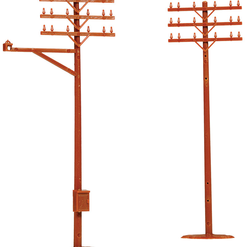 HO Telephone Poles (12)
