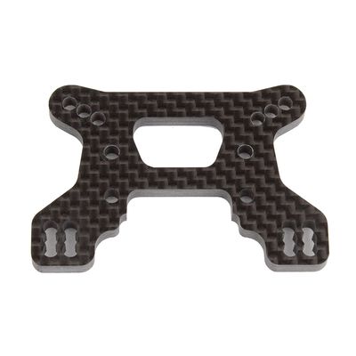 Front Shock Tower, 23mm Carbon Fiber: RC10B74.1 Front Shock Tower, 23mm Carbon Fiber: RC10B74.1