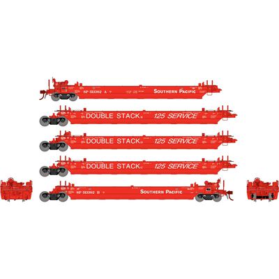 HO Gunderson Maxi-Stack II Well Cars, SP #513382 (5) HO Gunderson Maxi-Stack II Well Cars, SP #513382 (5)