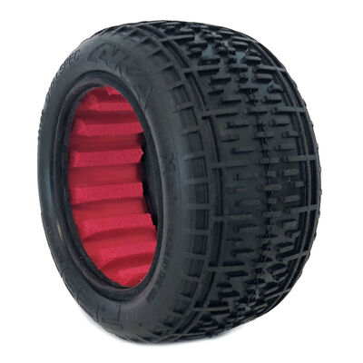 1/10 Rebar Rear Tires, Soft with Red Inserts (2): Buggy 1/10 Rebar Rear Tires, Soft with Red Inserts (2): Buggy