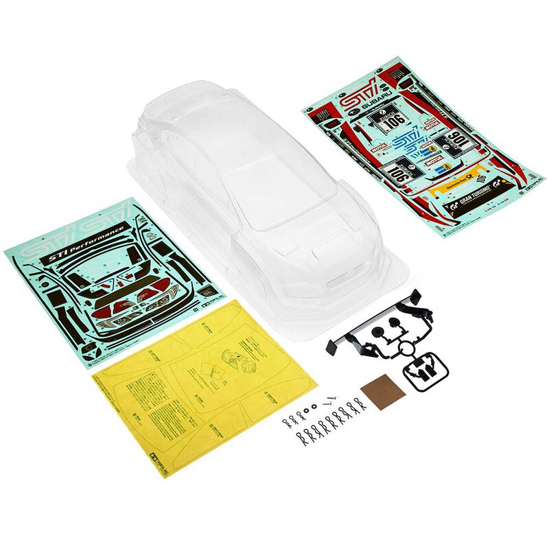 1/10 Subaru WRX STI NBR Challenge Clear Body Parts Set