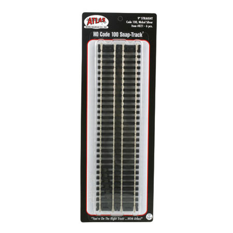HO Code 100 9" Straight (6)