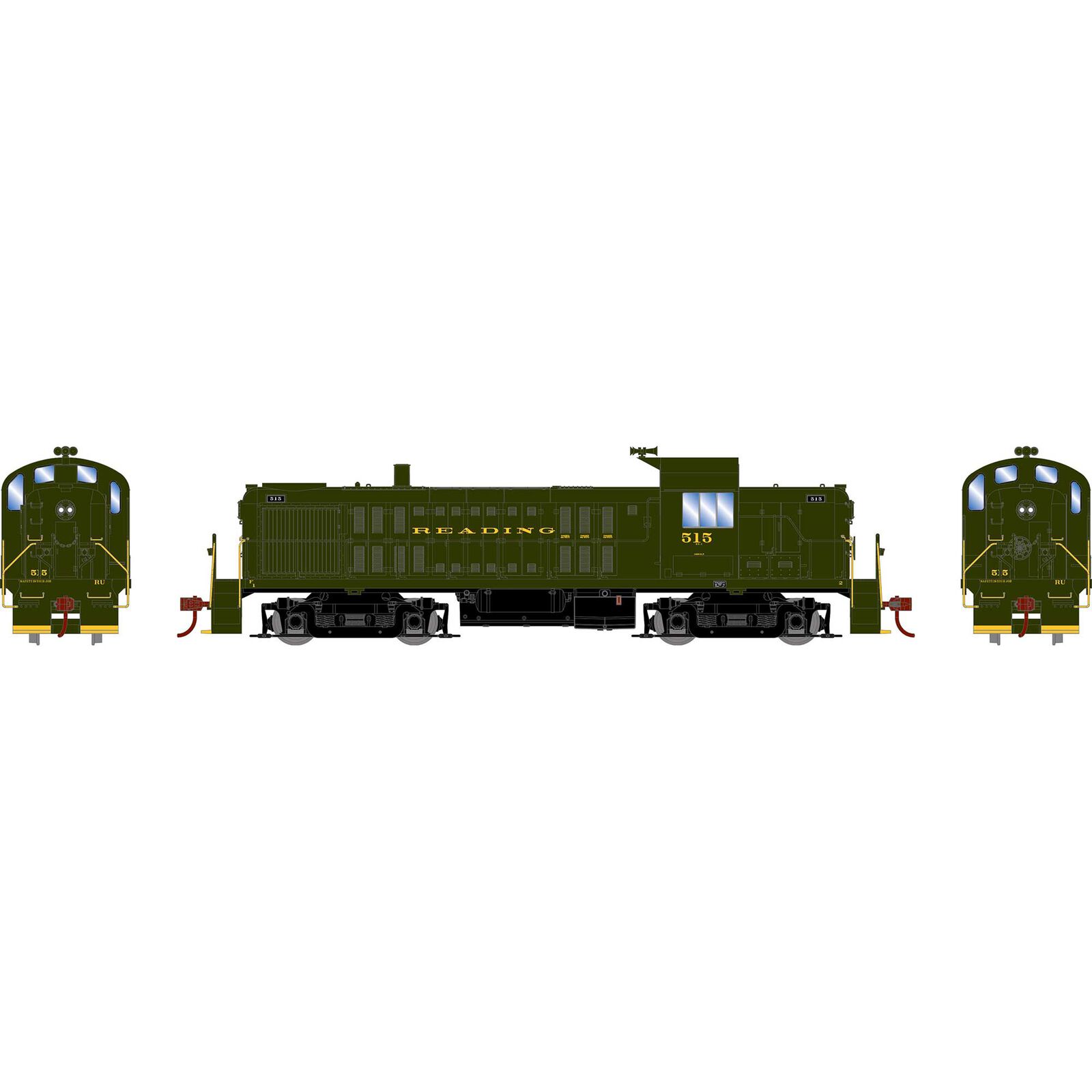 HO ATH RS-3 Locomotive, RDG #515