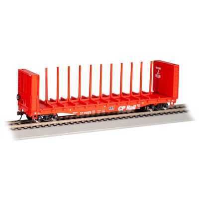 HO 52' Center-Beam Flatcar w/ Bulkheads - CP Rail #316879 HO 52' Center-Beam Flatcar w/ Bulkheads - CP Rail #316879