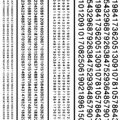 Railroad Gothic Numbers, Black Railroad Gothic Numbers, Black