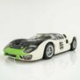 HO 1966 Ford GT40 Mk.II #95 Mega G+ Slot Car, White & Green