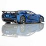 HO 2019 Chevy Corvette C8 Mega G+ Slot Car, Metallic Riptide Blue