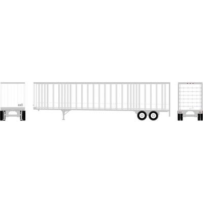 HO ATH 48' Wedge Trailer, White Unlettered/Unnumbered HO ATH 48' Wedge Trailer, White Unlettered/Unnumbered