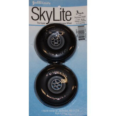 Skylite Wheels with Treads, 3" (2 wheels and tires included) Skylite Wheels with Treads, 3" (2 wheels and tires included)