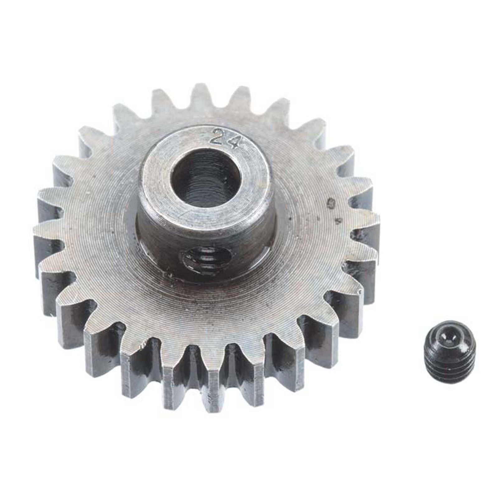 Extra Hard Steel 5mm Bore 1 Module Pinion, 24T