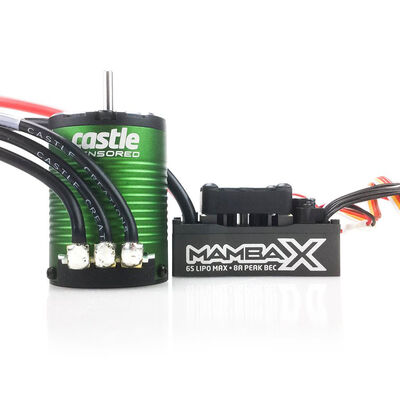 1/10 Mamba X Waterproof ESC/1406-4600Kv Sensored Brushless Motor Combo: 4mm Bullet 1/10 Mamba X Waterproof ESC/1406-4600Kv Sensored Brushless Motor Combo: 4mm Bullet