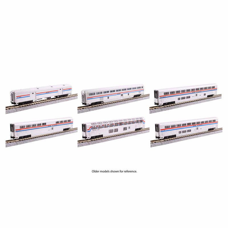 N Amtrak Superliner I Phase III  6 Car Set