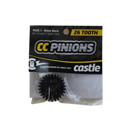 Pinion Gear, 26T MOD 1, 8mm Shaft Pinion Gear, 26T MOD 1, 8mm Shaft