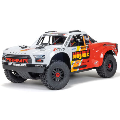 1/8 MOJAVE 4S 4X4 RTR Brushless Desert Truck, White/Red - SCRATCH & DENT 1/8 MOJAVE 4S 4X4 RTR Brushless Desert Truck, White/Red - SCRATCH & DENT