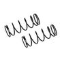 13mm Front Springs, 4.40 lb/in,L54,7.5T,1.3D, White