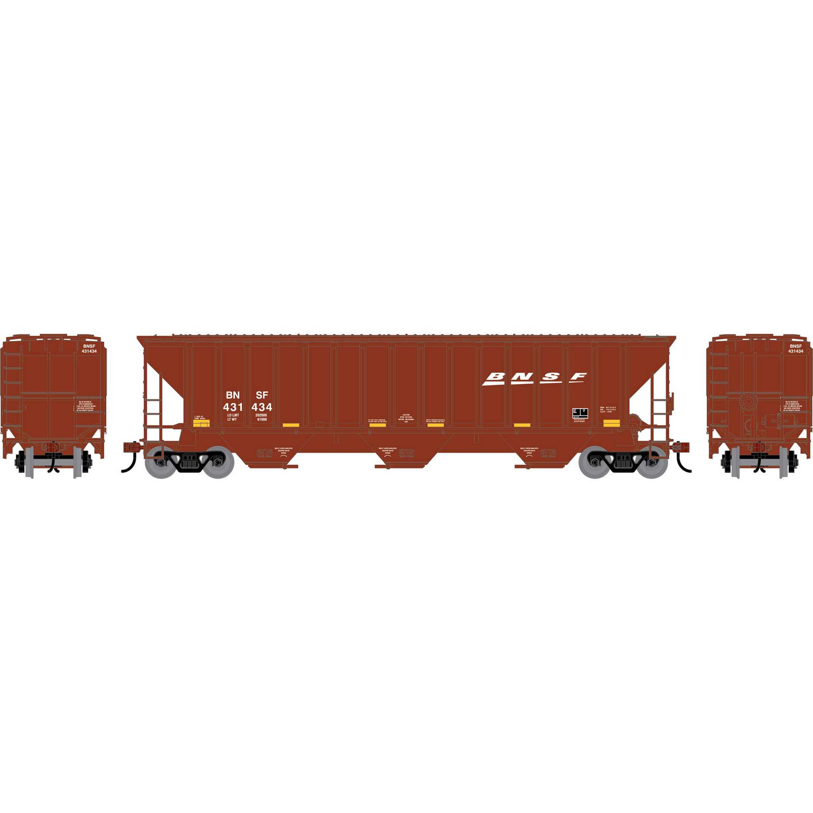 HO ATH PS 4740 Covered Hopper, BNSF #431434