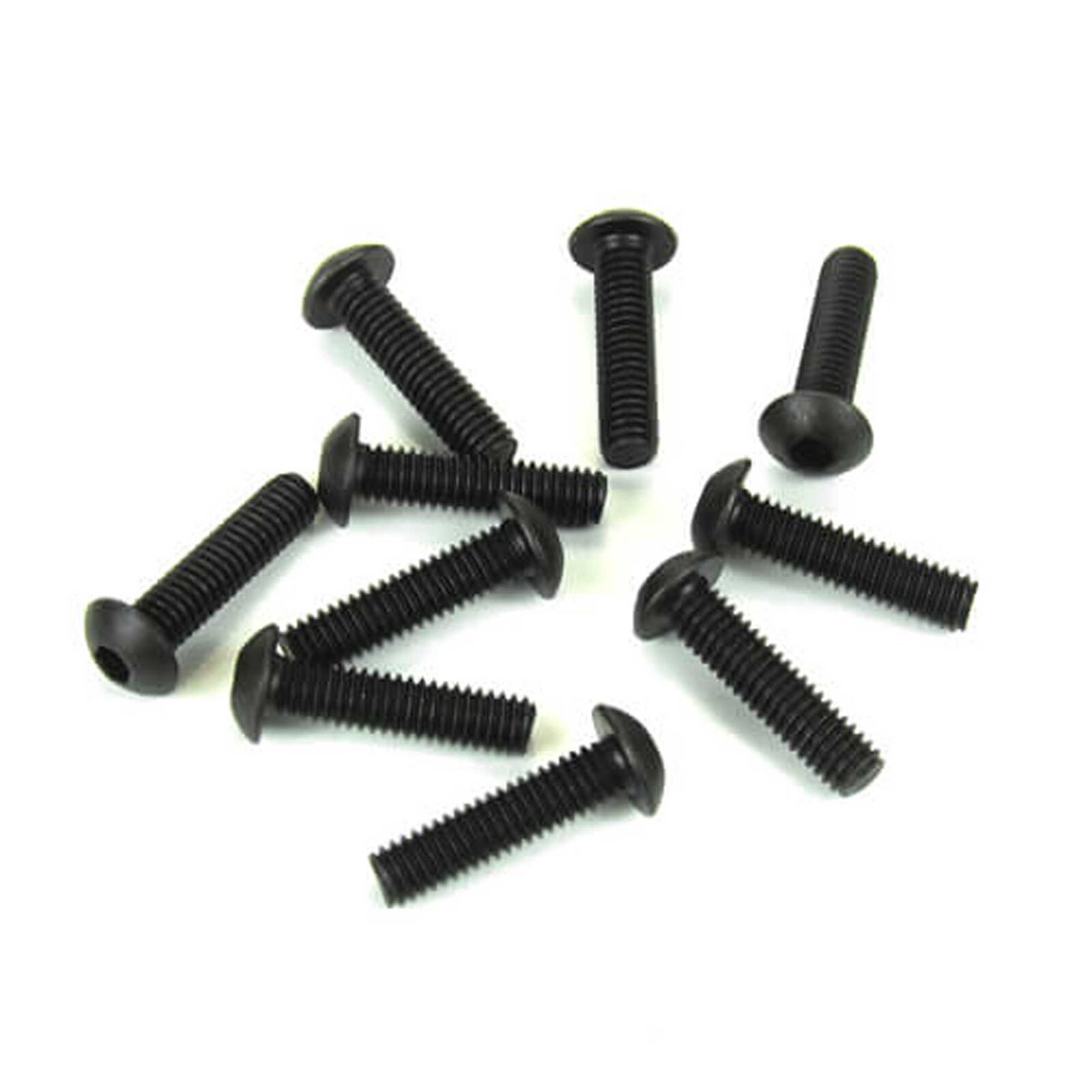 M4x16mm Button Head Screws, Black (10)