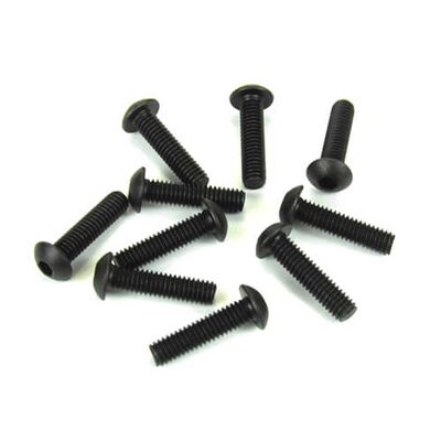 M4x16mm Button Head Screws, Black (10) M4x16mm Button Head Screws, Black (10)