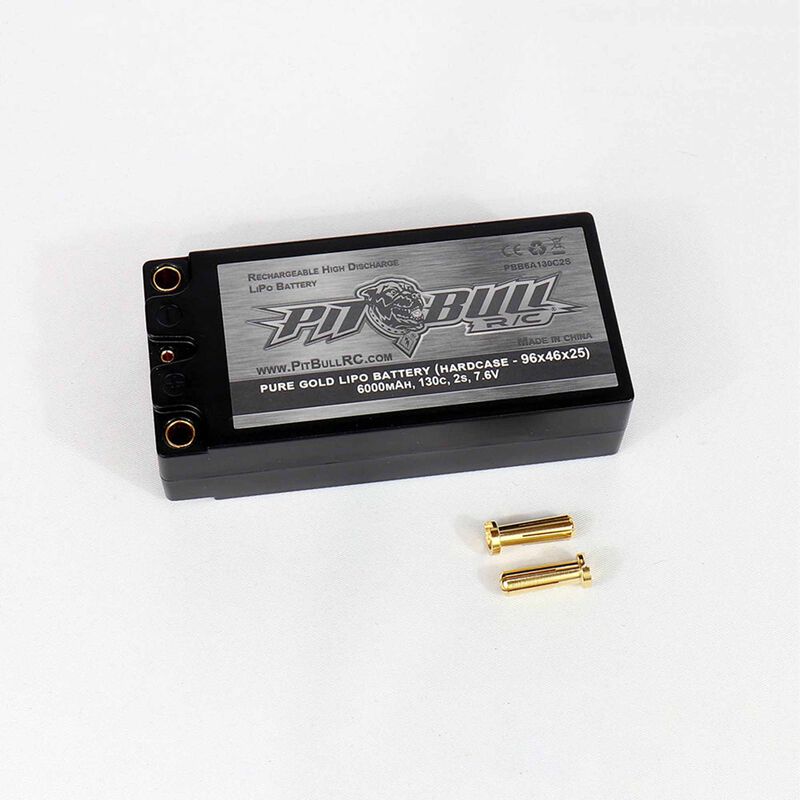 7.6V 6000mAh 130C Hardcase Pure Gold LiHV Battery: XT60