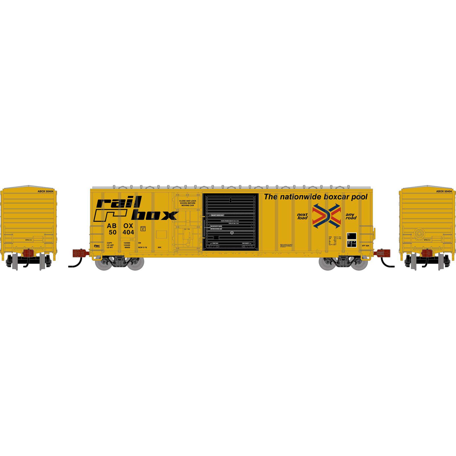 N 50' FMC 5277 Combo Door Box Car, ABOX 'Early' #50404