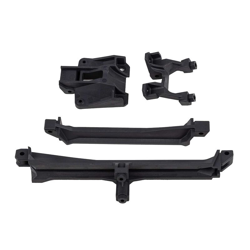 Factory Team Carbon Upper Chassis Brace Set, 1/7 Team Associated SR7