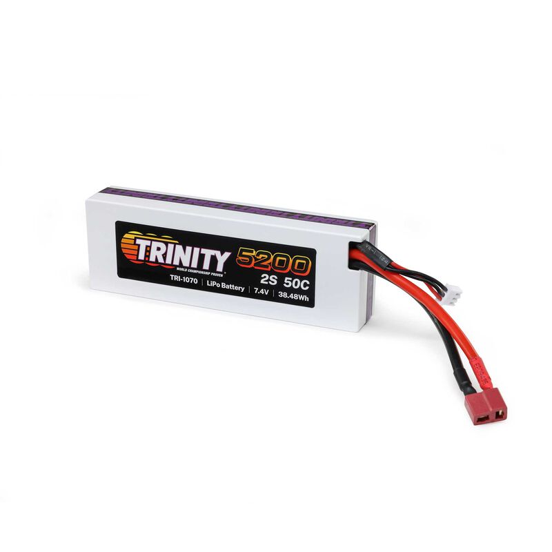 7.4V 5200mAh 2S 50C T-Plug LiPo Battery: Mudboss