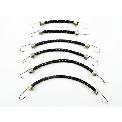 1/10 Scale Bungee Cord Set (6) Black Light Tan 1/10 Scale Bungee Cord Set (6) Black Light Tan