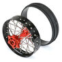 1/4 Pro-Spec Aluminum V2 Bead Rear Wheel Black/Red (1): Promoto-MX