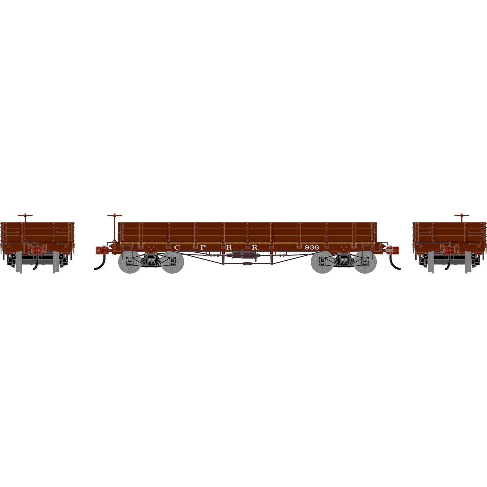HO ATH 36' Low Side Gondola w/ Drop Gates, CPRR #936