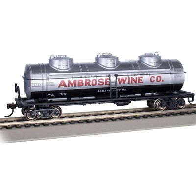 HO 40' Three Dome Tank Car, Ambrose Wine Co. #7501 HO 40' Three Dome Tank Car, Ambrose Wine Co. #7501