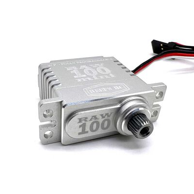 RAW 100 Mini Digital Metal Gear Waterproof Programmable Servo, Silver RAW 100 Mini Digital Metal Gear Waterproof Programmable Servo, Silver