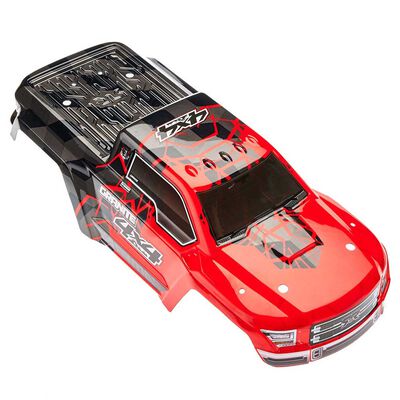 Painted Body with Decal Trim, Red: GRANITE 4x4 MEGA Painted Body with Decal Trim, Red: GRANITE 4x4 MEGA