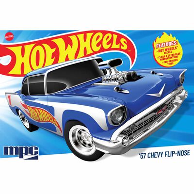 1/25 1957 Chevy Sedan Flip Nose Hotwheels Model Kit 1/25 1957 Chevy Sedan Flip Nose Hotwheels Model Kit