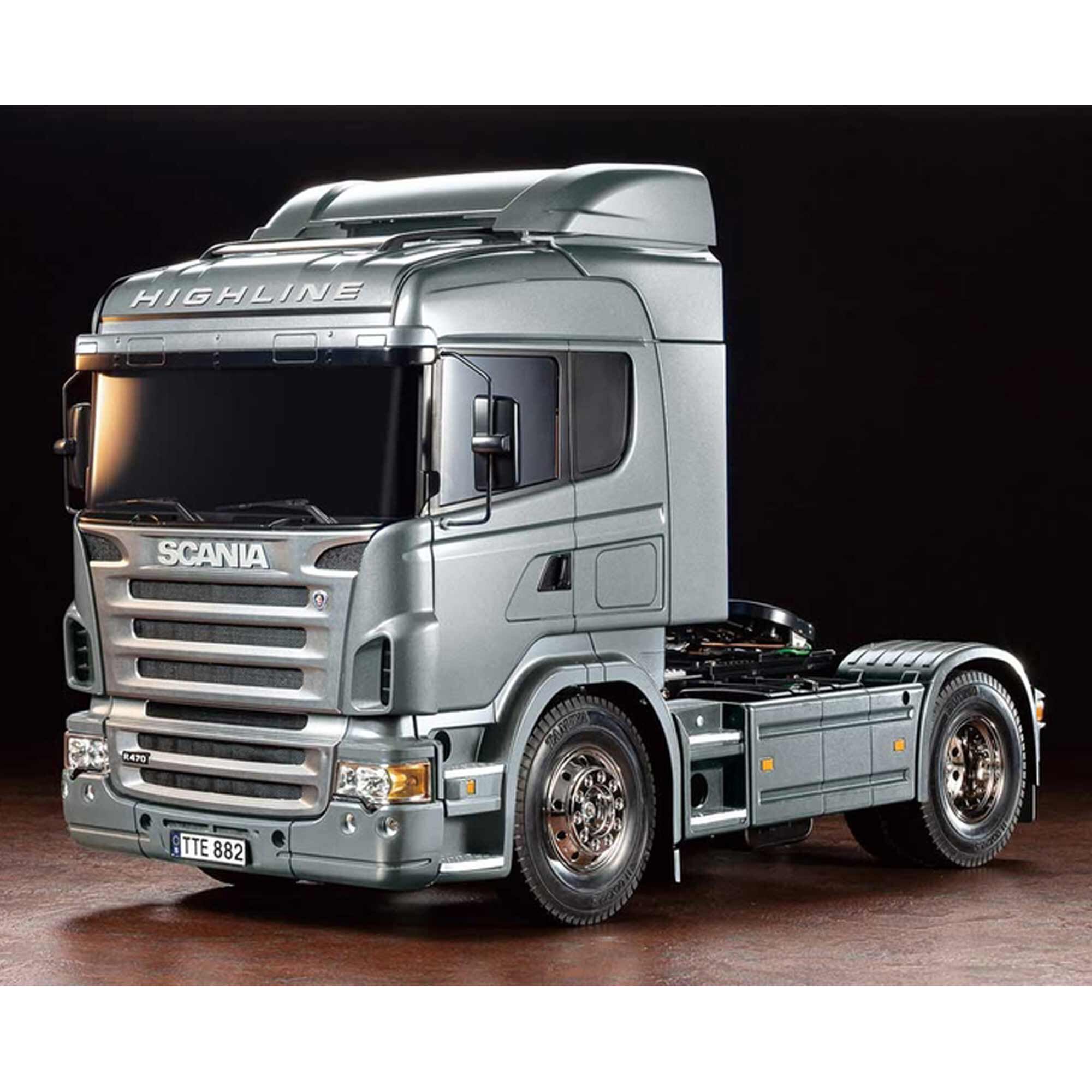 Tamiya 1/14 Scania R470 6X4 Tractor Truck Kit, Silver | Tower Hobbies