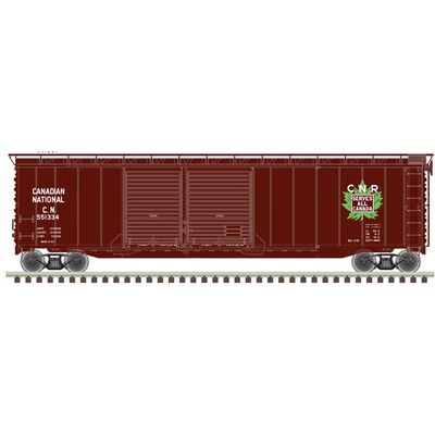 HO 50' Postwar Box Car Canadian National 551334 HO 50' Postwar Box Car Canadian National 551334