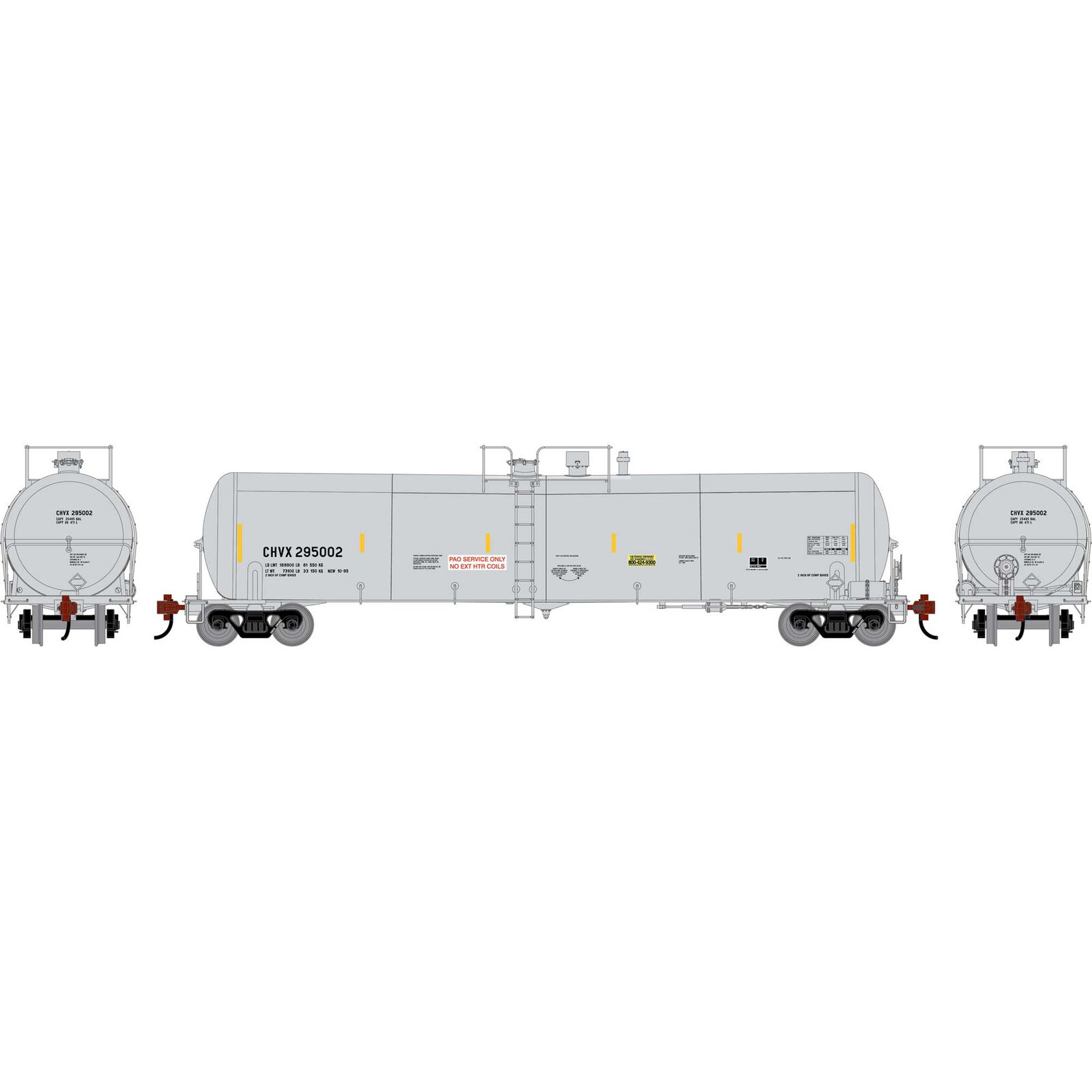 HO ATH 30K Ethanol Tank Car, CHVX #295002
