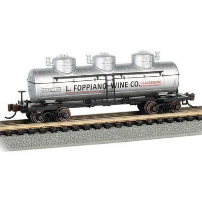 N SCALE 3 Dome Tank Car L.Foppiano Wine Co. #1112 N SCALE 3 Dome Tank Car L.Foppiano Wine Co. #1112