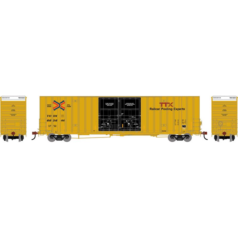 HO ATH 60' Gunderson High Cube Double Door Box Car, TBOX #663644
