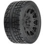 1/6 Menace HP BELTED F/R 5.7&rdquo; Tires MTD 24mm Black Raid 8x48 Hex (2)