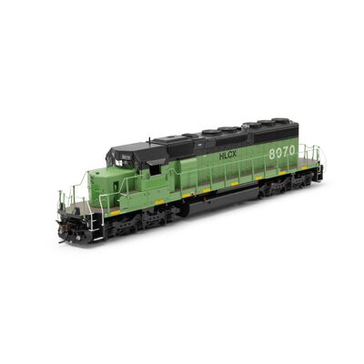 HO SD40-2 Locomotive with DCC & Sound Primed For Grime, HLCX #8070 HO SD40-2 Locomotive with DCC & Sound Primed For Grime, HLCX #8070