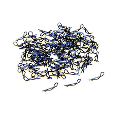 Bent-Up Body Clip (100), Blue: 1/10 Bent-Up Body Clip (100), Blue: 1/10