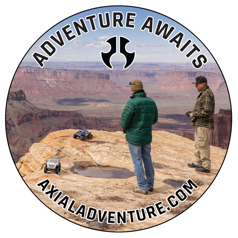 Axial Adventure Awaits Sticker