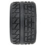 1/8 Menace HP BELTED F/R 3.8" MT Tires Mounted 17mm Black Raid (2)