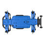Bash Armor Front Suspension Arms (Blue) for ARRMA 3S Vehicles