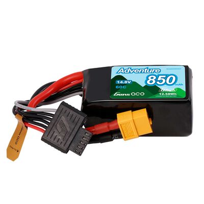 14.8V 850mAh 4S 60C G-Tech LiPo Battery: XT60 14.8V 850mAh 4S 60C G-Tech LiPo Battery: XT60