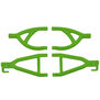 Rear Upper & Lower A-Arms, Green: 1/16 Grave Digger