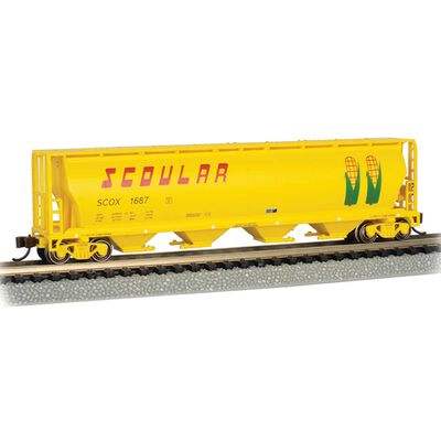 N Scale Grain Hopper Scoular #1687 N Scale Grain Hopper Scoular #1687