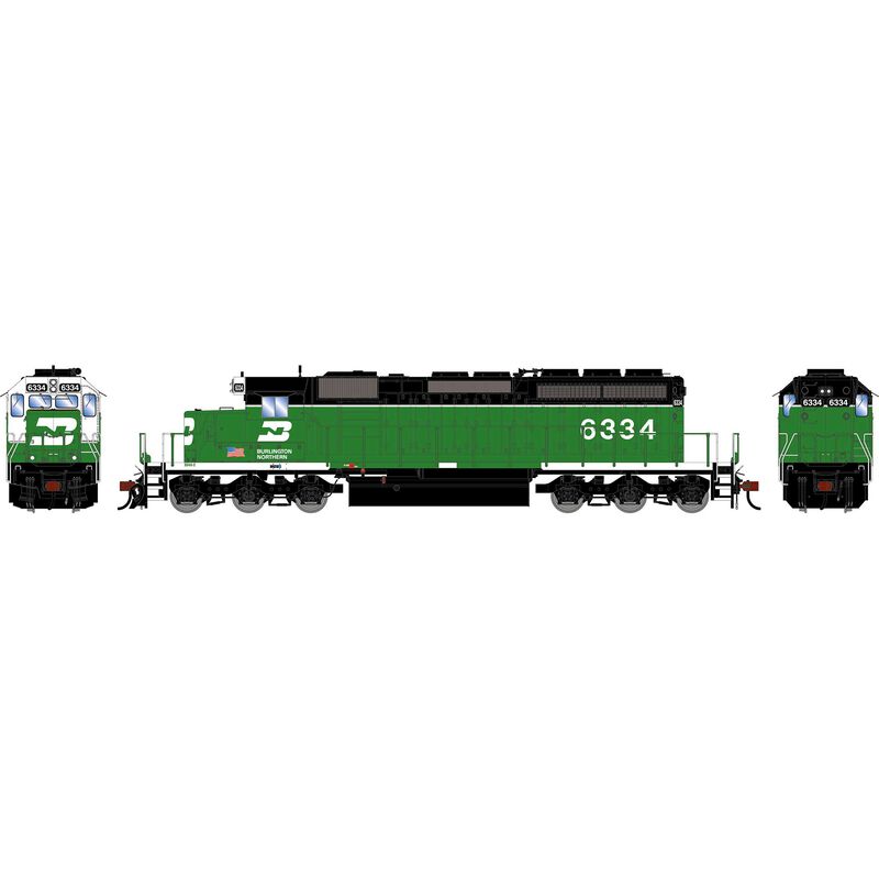 HO ATH SD40-2 Locomotive, BN 'White Face' #6334
